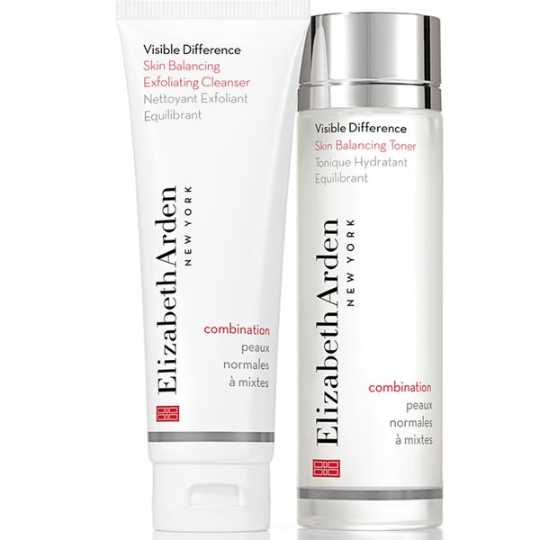 Elizabeth Arden Visible Difference Cleanser/Toner Duo for Combination Skin
