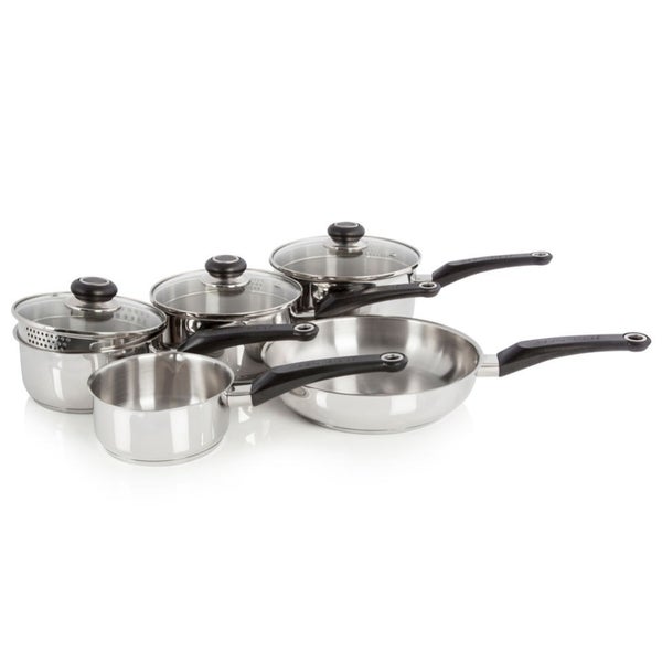 Morphy Richards 970002 5 Piece Pan Set - Stainless Steel
