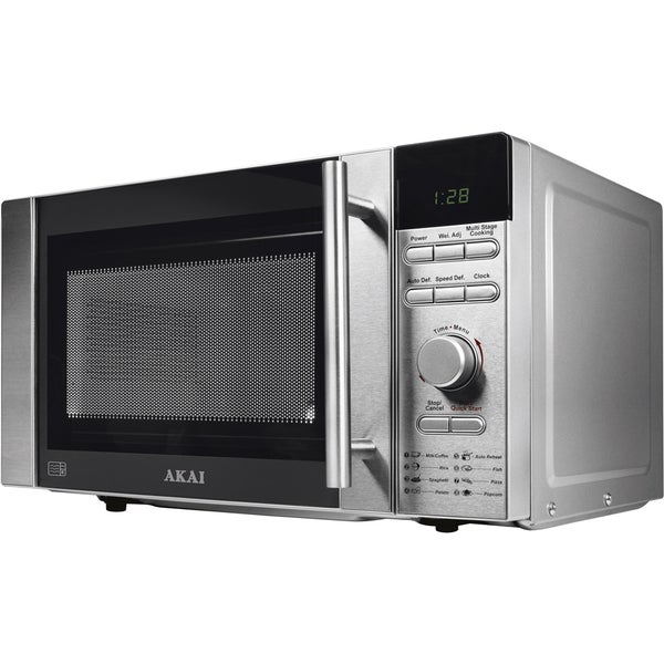 Akai A24003 Digital Microwave - Silver - 800W