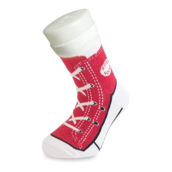 Silly Socks Sneaker - Rot - Kindergröße 1-4