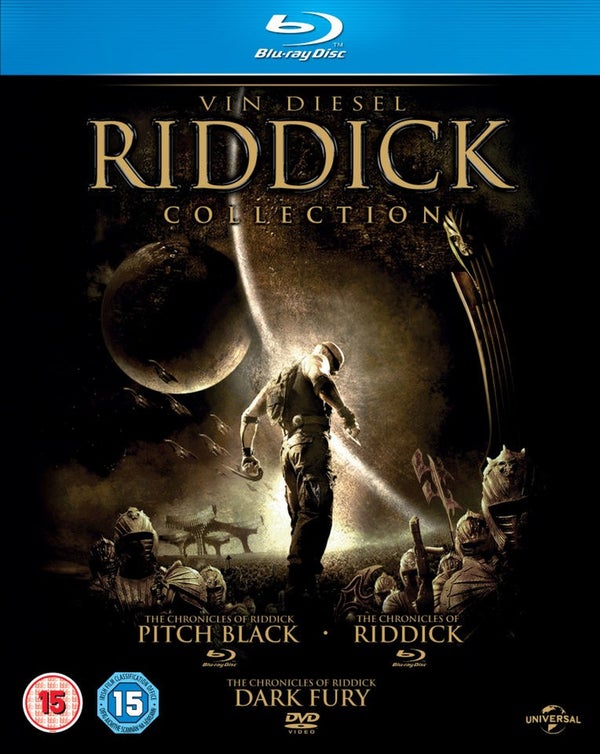 Riddick Verzameling: Pitch Black, The Chronicles of Riddick: Dark Fury and The Chronicles of Riddick