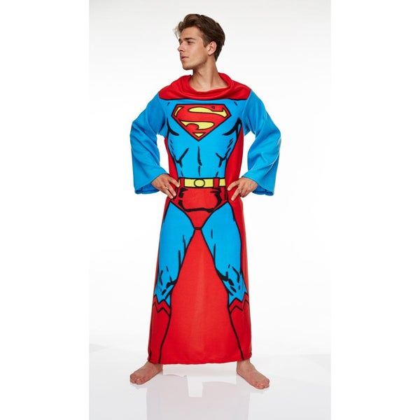 DC Comic Superman Lounger voor Volwassenen (Mannen) - Rood