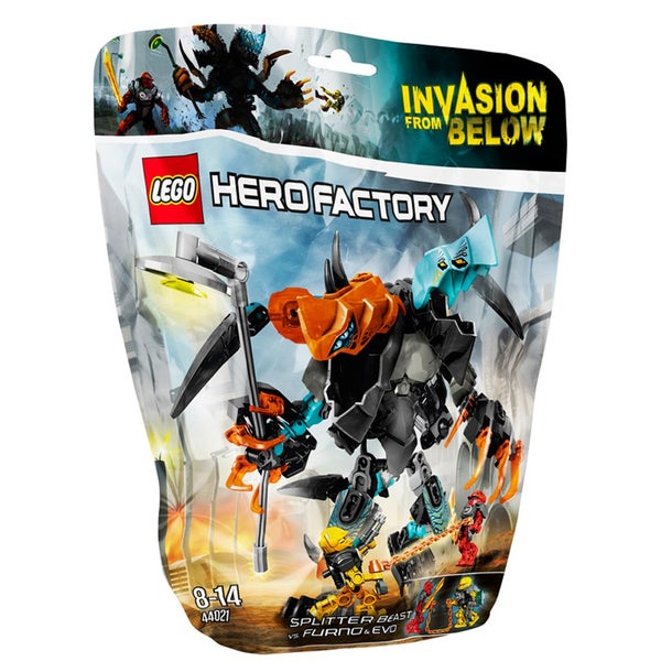 LEGO Heldenfabriek: SPLITTER Beast vs. FURNO en EVO (44021)