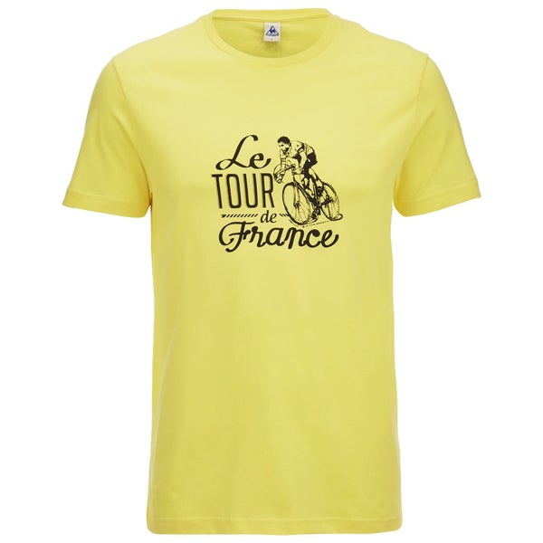 Le Coq Sportif Tour de France N10 Short Sleeved T-Shirt - Yellow