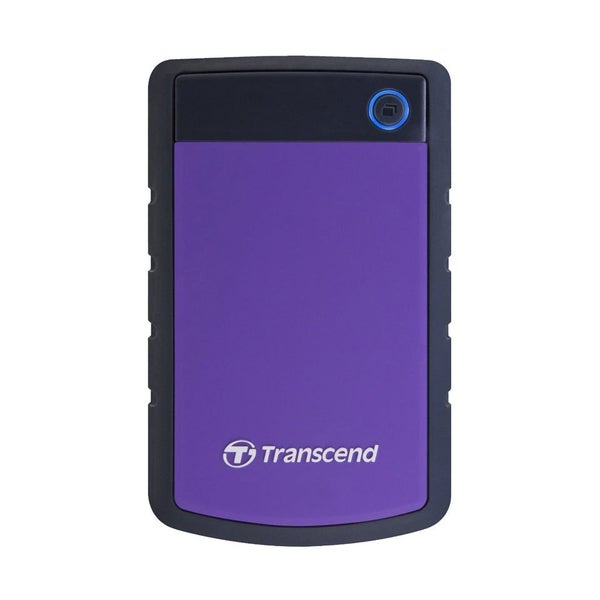 Transcend StoreJet 25H3P 1TB External USB 3.0 Hard Drive, Military Grade Shock Resistant - Purple