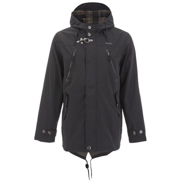 Ringspun Men's Checkmate Parka Coat - Black