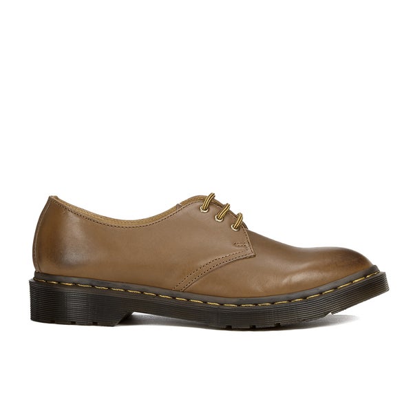 Dr. Martens Men's Milled Dorian 3-Eye Leather Shoes - Brown