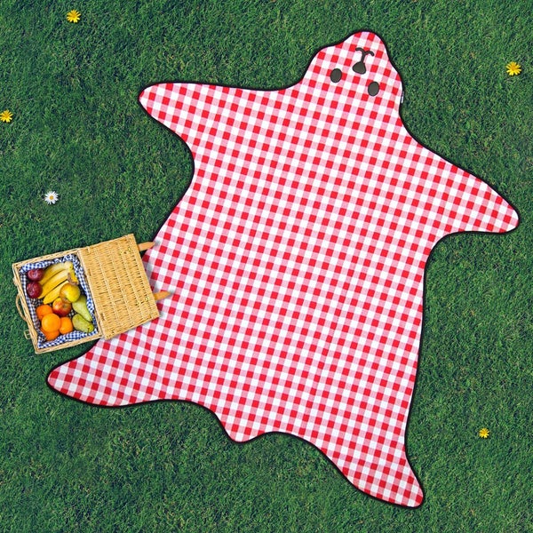 Bärenfell Picknick Decke - Rot