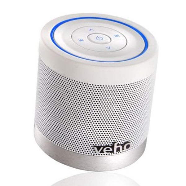 Veho tragbarer 360 Bluetooth Lautsprecher mit Titelkontrolle - weiß