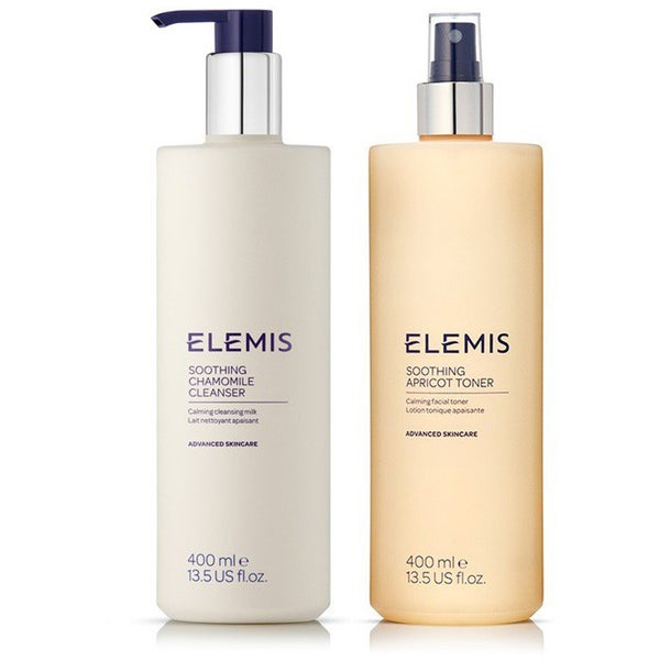 Elemis 艾麗美超值舒緩套裝含杏桃舒緩爽膚水和洋甘菊舒緩潔面乳(價值84.00英鎊)