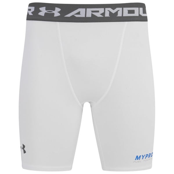 Myprotein Under Armour® Men's Heatgear Armour Compression Shorts - White