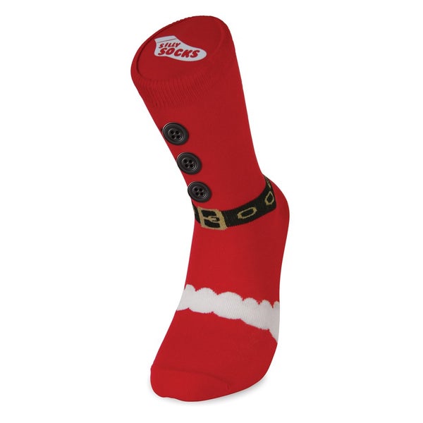 Silly Socks Volwassenen - Dikke Kerstmanlaarzen (Maat 38-46)