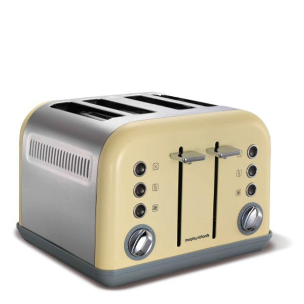 Morphy Richards 242003 New Accents 4 Slice Toaster - Cream