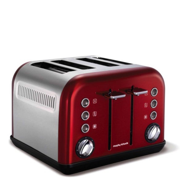 Morphy Richards 242004 New Accents 4 Slice Toaster - Red