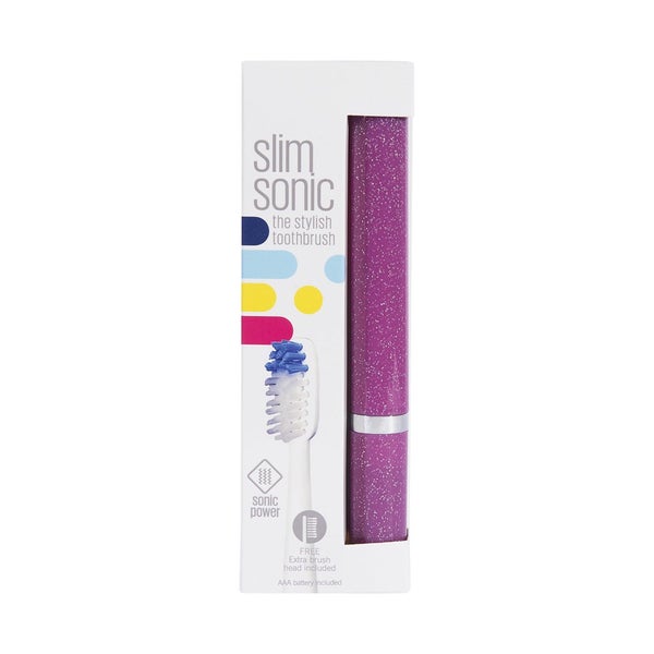 Slim Sonic Electric Toothbrush - Orchid Glitter