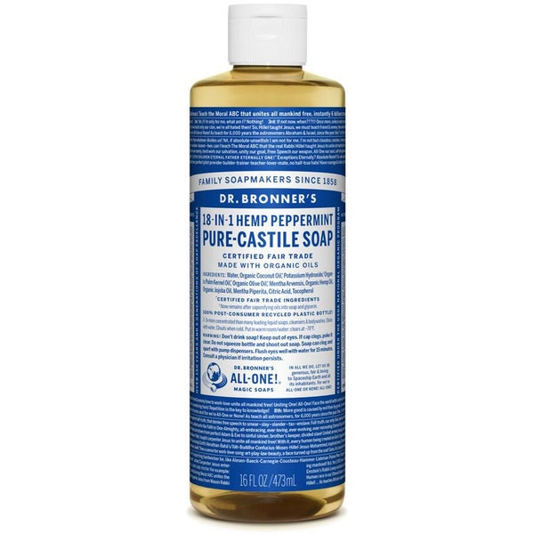 Dr. Bronner Organic Peppermint Castile Liquid Soap (473ml)