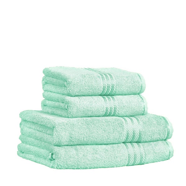 Restmor 100% Egyptian Cotton 4 Piece Supreme Towel Bale Set (500gsm) - Seafoam
