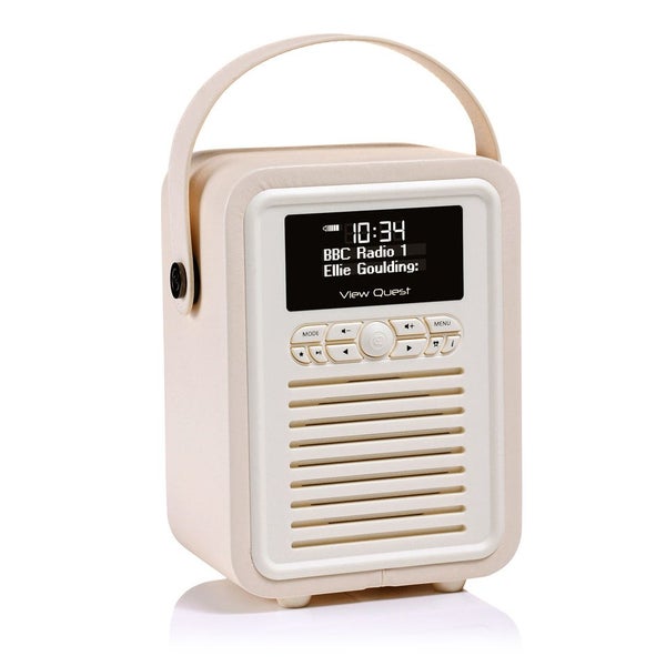 View Quest Retro Mini Bluetooth DAB+ Radio - Cream