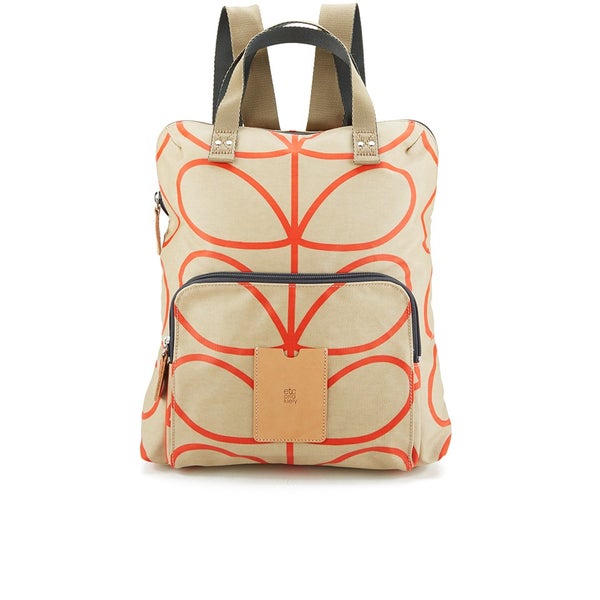 Etc by Orla Kiely Women's Giant Linear Stem Backpack - Stone