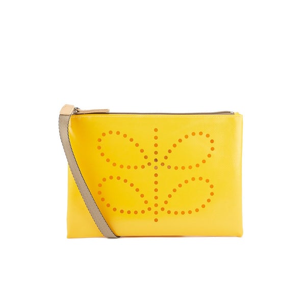 Etc by Orla Kiely Women's Punched Stem Tarpaulin Travel Pouch - Bright Yellow