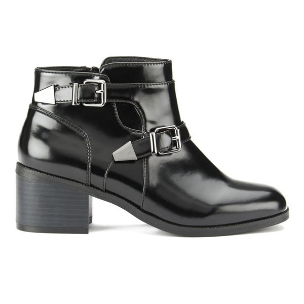 Ravel Women's Maine Patent Leather Ankle Boots - Black