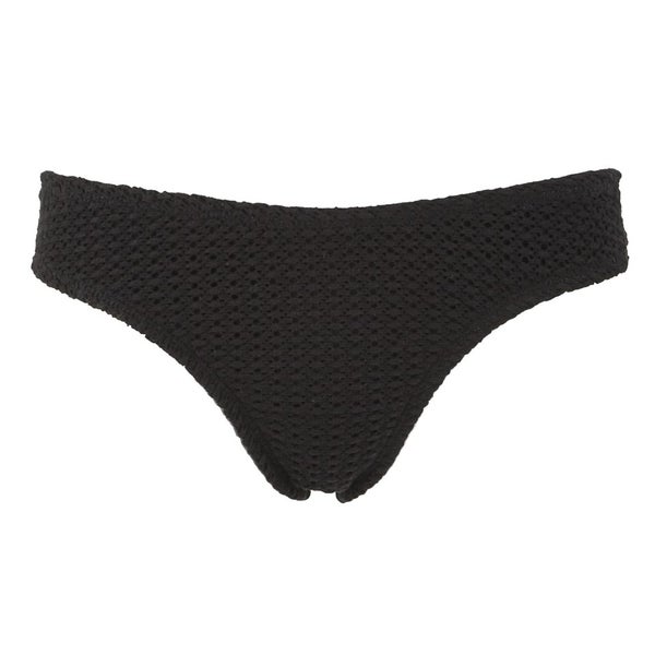 Wildfox Women's Crochet Hipster Boy Short Bikini Bottoms - Black