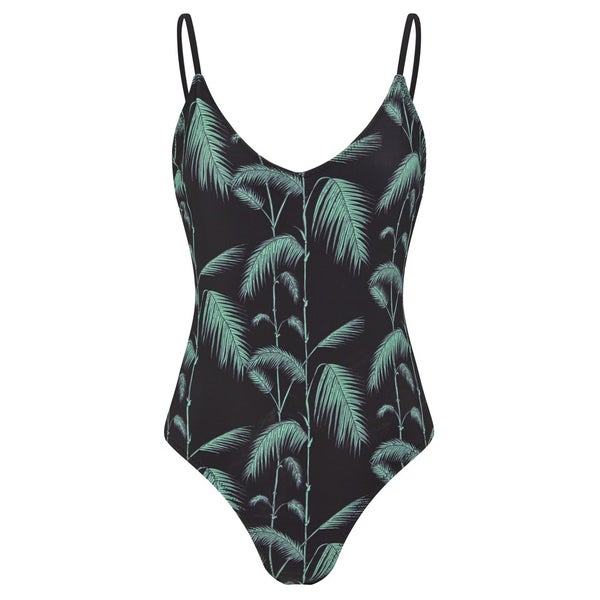 Wildfox Women's Bamboo Crochet Side Panel One Piece Swimsuit - Green