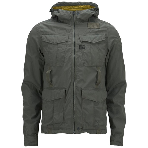 G-Star Men's Recolite Hooded Overshirt - GS Grey Combat Ripstop