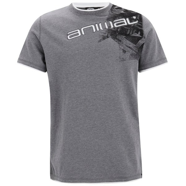Animal Men's Linsdo Deluxe T-Shirt - Charcoal Marl