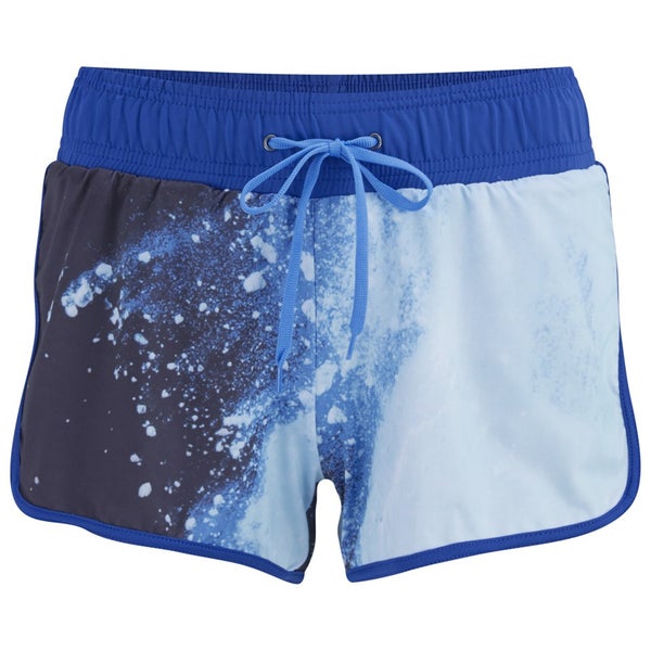 Myprotein Women's Printed Running Shorts with Inner Layer - Blue