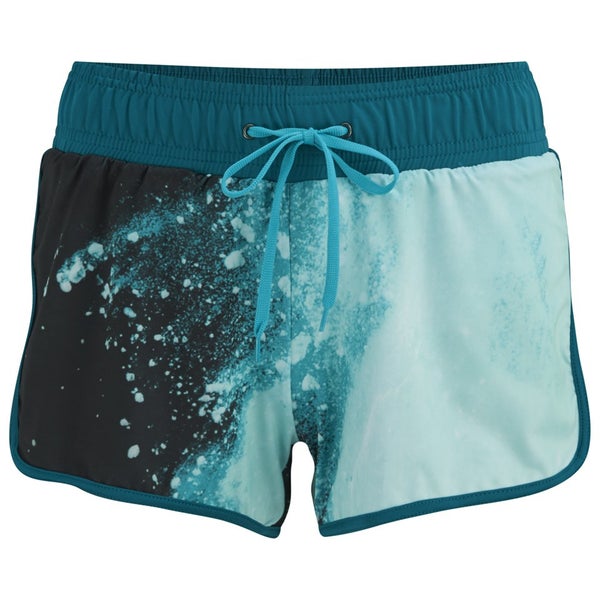 Myprotein Women's Printed Running Shorts with Inner Layer - Teal
