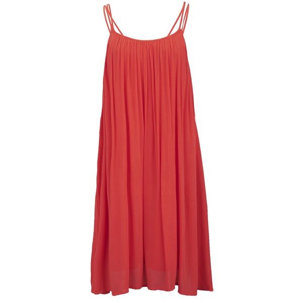 VILA Women's Liz Strap Dress - Hot Coral