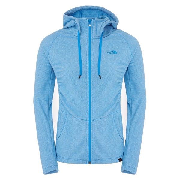 The North Face Women's Mezzaluna Full Zip Hoody - Clear Lake Blue/White Stripe