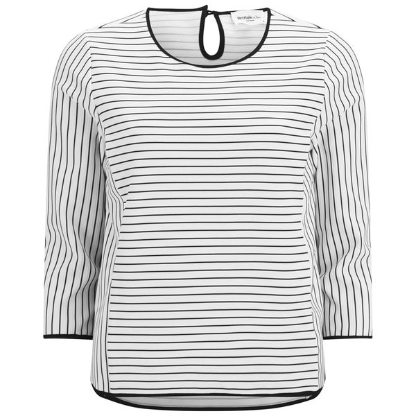 Vero Moda Women's Ingrid Nautical Top - Snow White