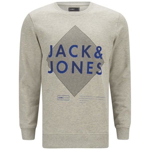 Jack & Jones Men's Covan Sweatshirt - Treated White