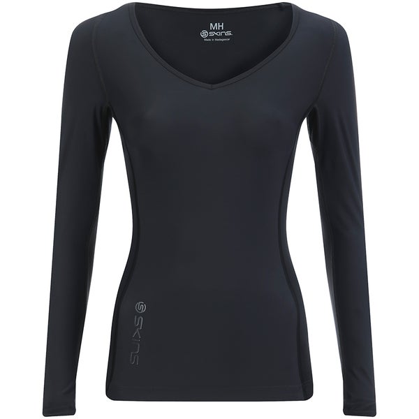 Skins RY400 Women's Compression Long Sleeve Top - Graphite