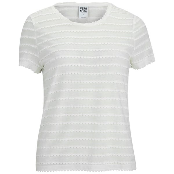 T-Shirt Vero Moda Camil - Blanche-Neige