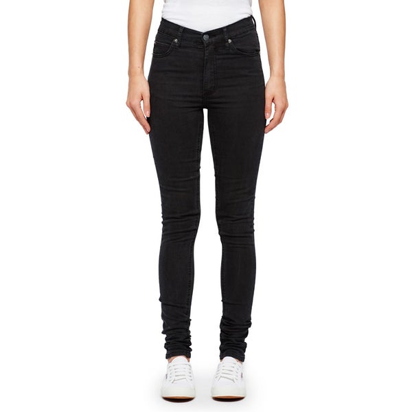 Cheap Monday Women's Second Skin High Waisted Skinny Jeans - Very Stretch Black