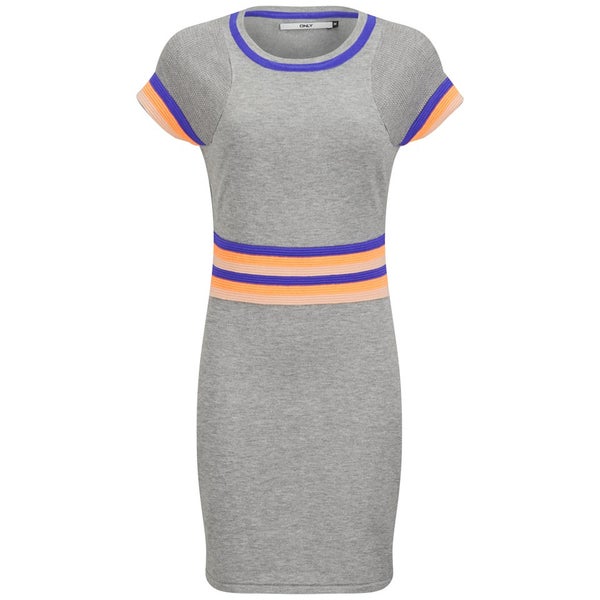ONLY Women's Stanhope Sporty Shift Dress - Grey