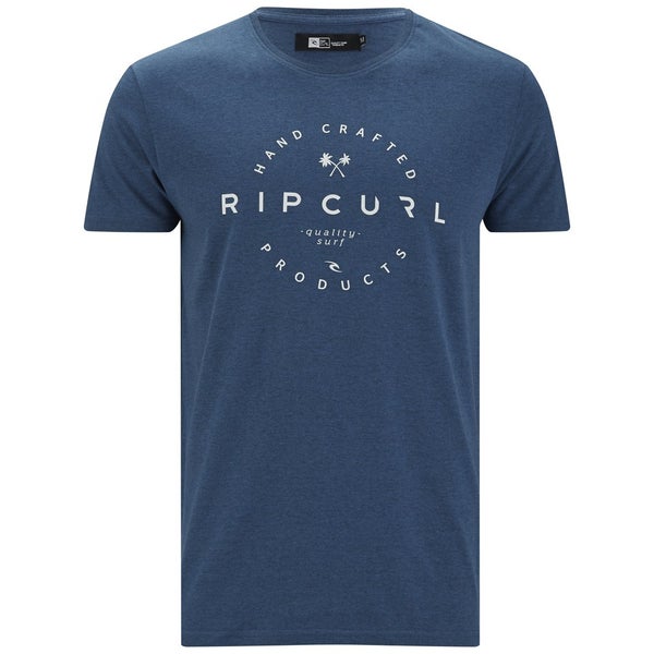 Rip Curl Men's Zinc Print Slim Fit T-Shirt - Stellar Marl Blue