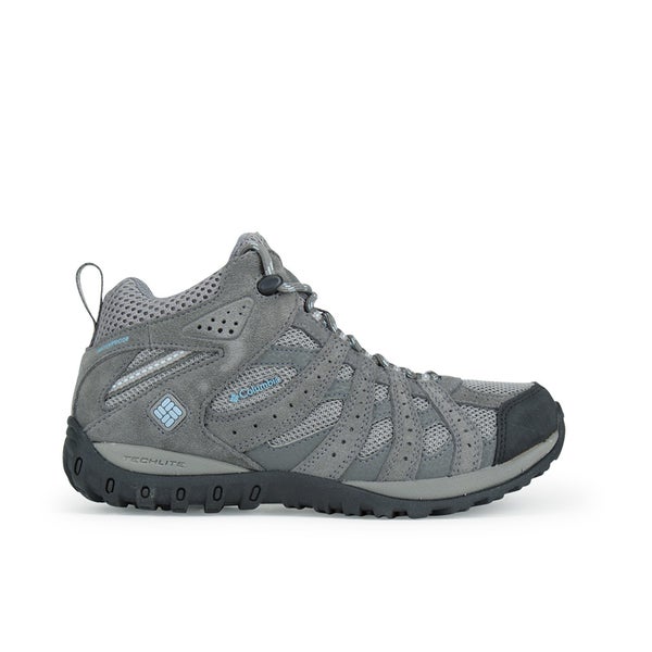 Columbia Women's Redmond Mid Waterproof Hiking Boots - Light Grey/Sky Blue
