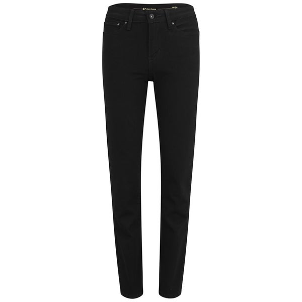 Levi's Women's Demi Curve Slim Pitch Black Mid Rise Jeans - Black
