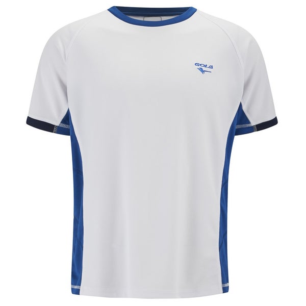 Gola Men's Centenario Short Sleeve Training T-Shirt - White/Navy