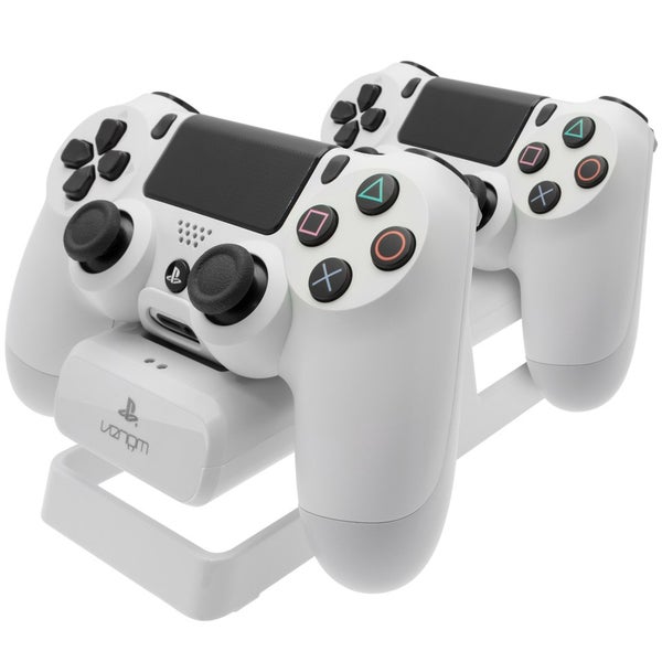PS4 Dual Charging Stand & Battery Pack - White