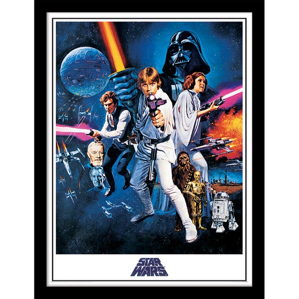 Star Wars: A New Hope - One Sheet - Framed 30x40cm Print