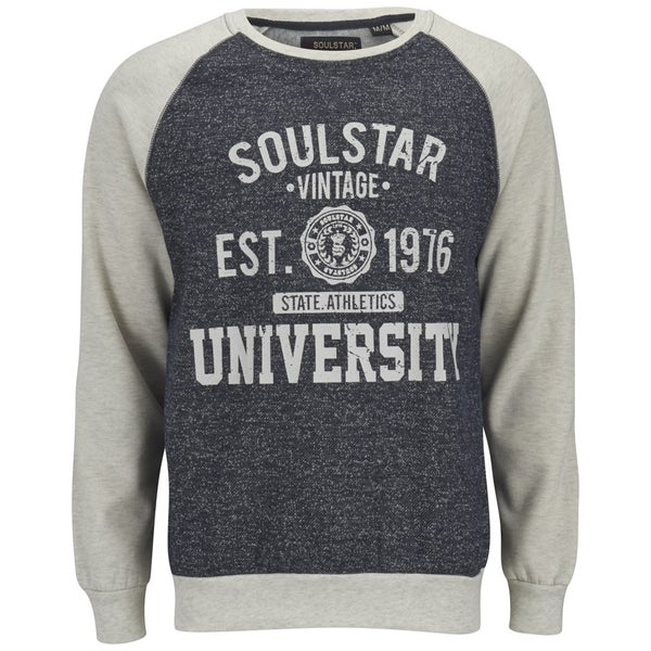 Soul Star Men's MSW Maine University Sweatshirt - Navy