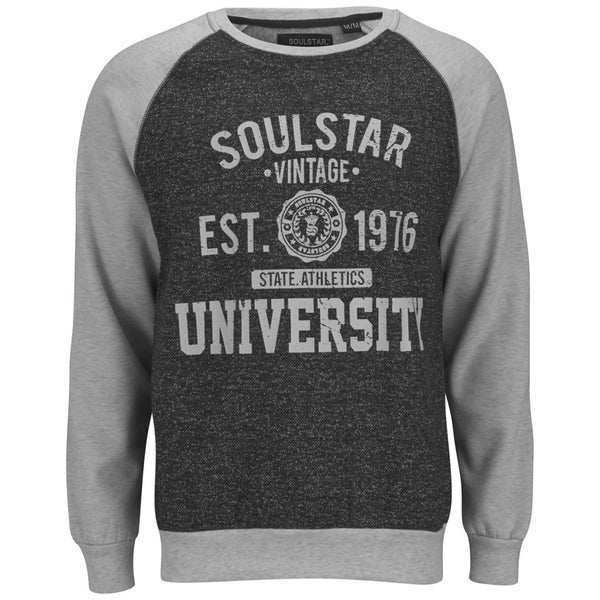 Soul Star Men's MSW Maine University Sweatshirt - Black