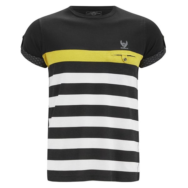 Ringspun Men's Finkle Stripe T-Shirt - Black