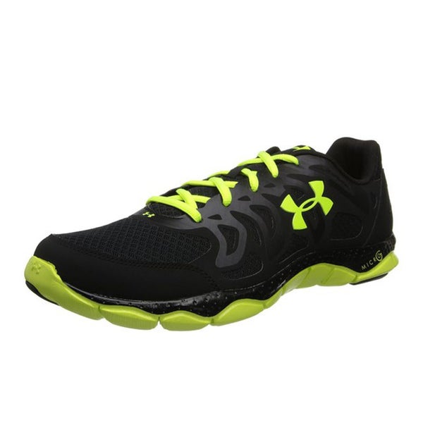 Under Armour Men's Micro G Strive V Training Shoes - Black/High-Vis Yellow