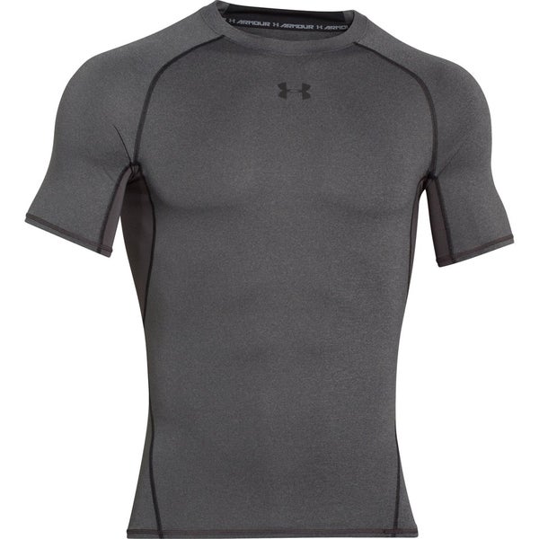 Under Armour Men's Armour HeatGear Short Sleeve Training T-Shirt - Carbon Heather/Black